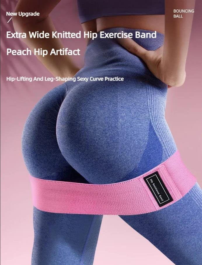 Sports Equipment Club - 3Pcs Fabric Resistance Hip Booty Bands