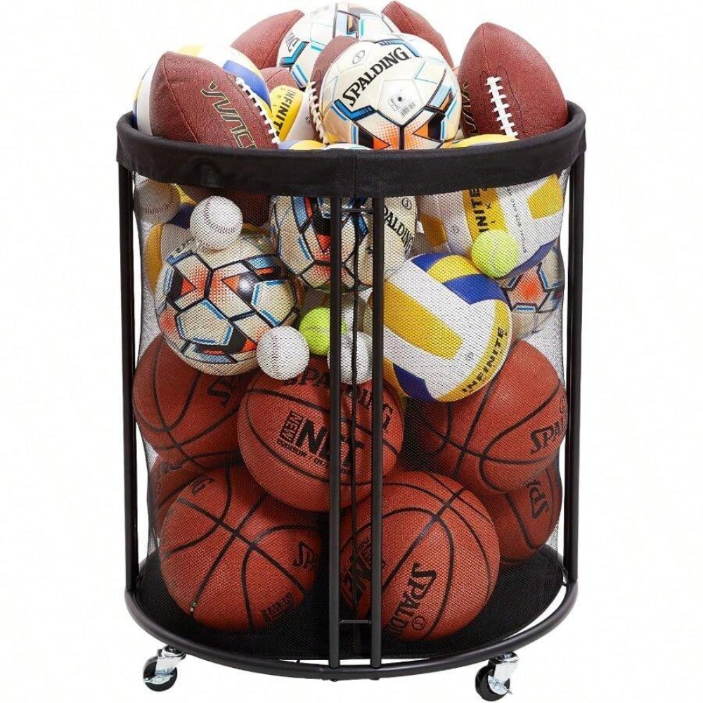 Heavy Duty Ball Storage Bin Ca - Sports Equipment Volleyball 评论和价格