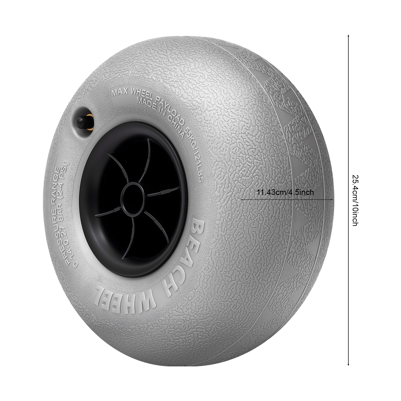2PCS10 Inch / 16 Inch Beach Wh - Sports Equipment Trolley 评论和价格
