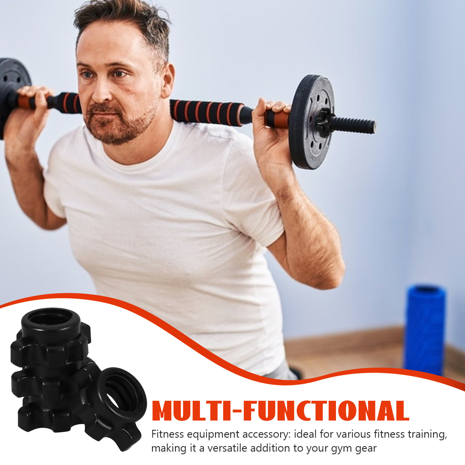 4 Pcs Plastic Nut Dumbbell Bar - Sports Equipment List 评论和价格