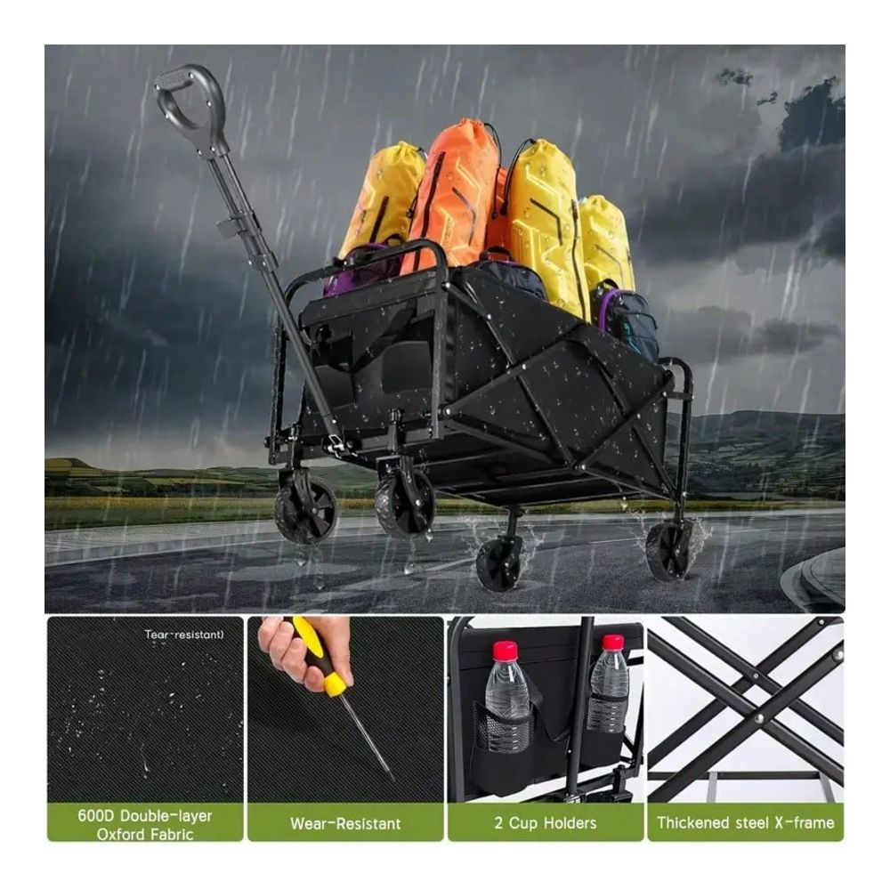 1pc Heavy Duty Collapsible Fol - Sports Equipment Trolley 评论和价格
